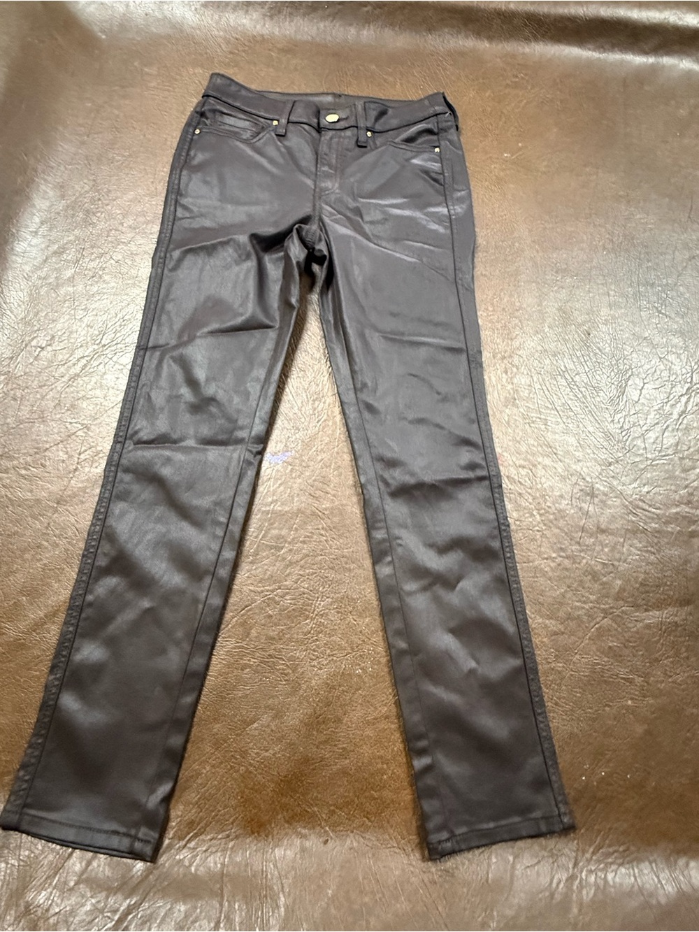 Chico's Black Coated Skinny Jeans
